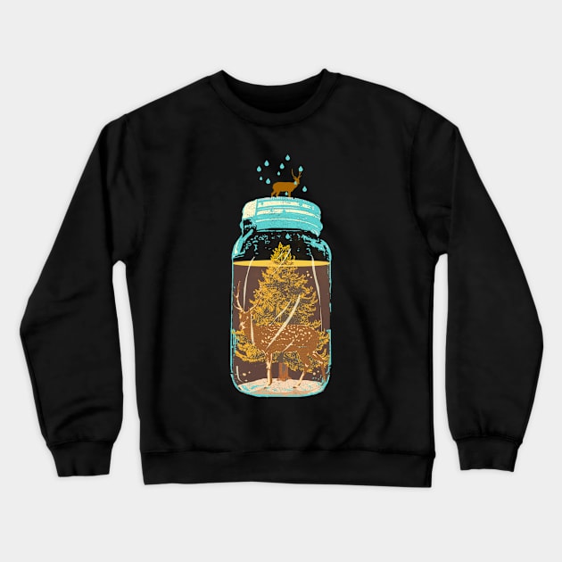 VINTAGE DEER Crewneck Sweatshirt by Showdeer